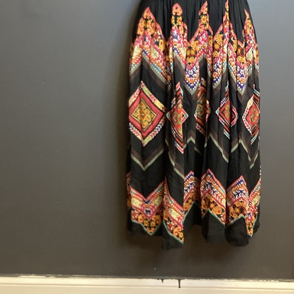 Anthropologie Tanvi Kedia Embroidered Patchowork pull on dress size 0 - Picture 8 of 9